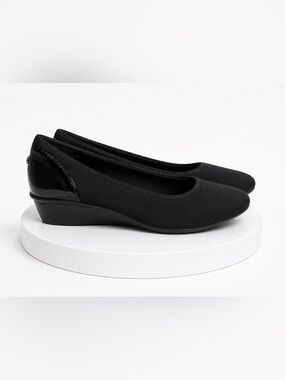 Anne Klein Black Women's Slip-On Ballet Flats